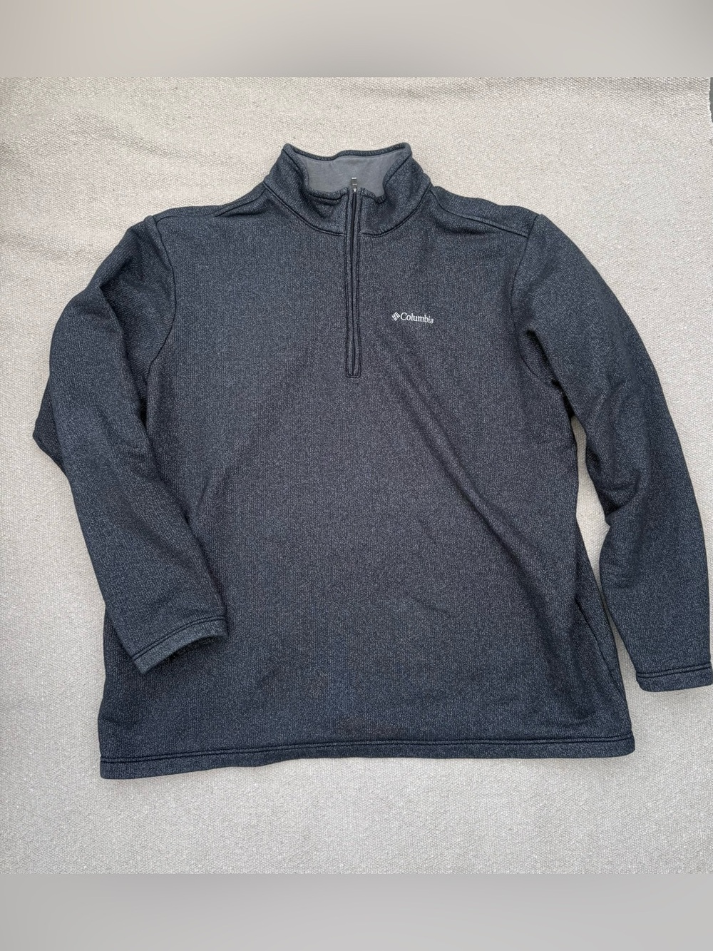 Columbia Men's Dark Gray 1/4-Zip Pullover Sweater XXL